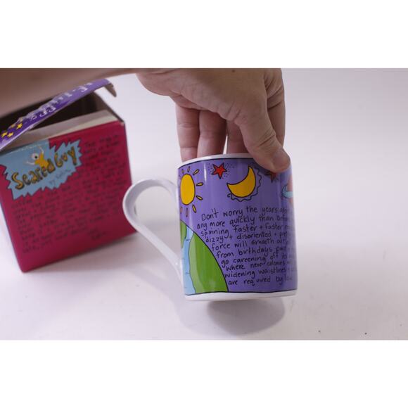 Scared Guy by Katie, Birthday, Coffee Cup, Tea Cup, Graphic, ~ 250903-WH 592 - Picture 2 of 4